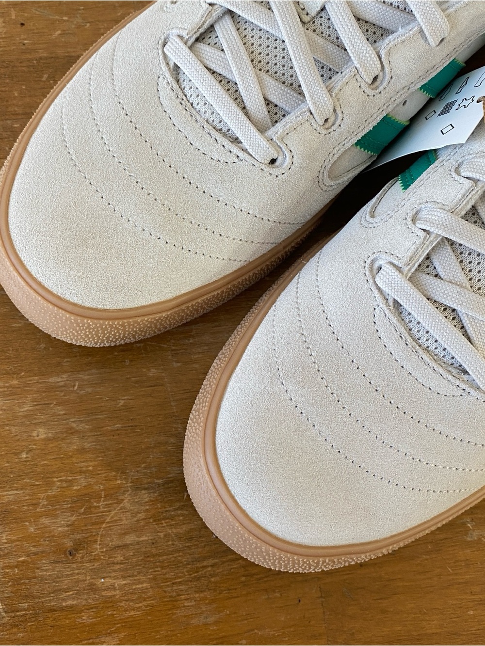 Adidas Busenitz Vulc II Sand Suede Green Beige Khaki Skateboarding - Size 10 - Picture 4 of 14